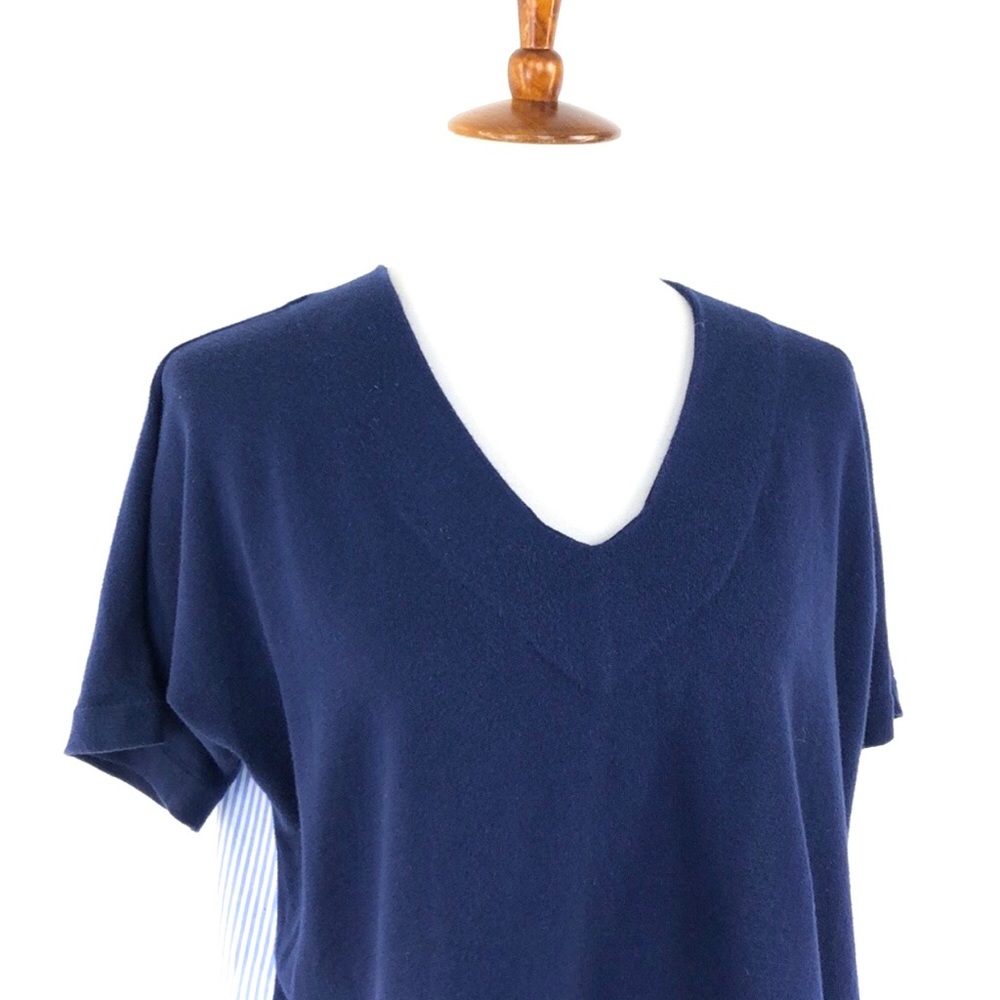 Vineyard Vines Blue Solid / Striped Short Sleeve … - image 2